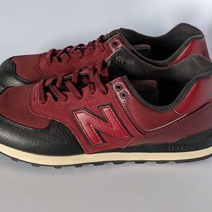 New Balance 574 Burgundy Sneakers - Mens 13 NEW